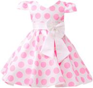 beautiful dreamhigh toddlers polka dot skirt 👗 with cap sleeves, flowers and vintage bow dress logo