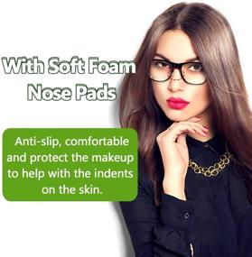 img 2 attached to 👓 12 Pairs Micro-Structured Fiber Anti-Slip Nose Pads for Eyeglasses - Comfortable Soft Foam Nose Pads with Clear Self-Adhesive Backing, 1.5mm x 6mm x 9mm