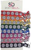 🏐 infinity collection volleyball hair accessories and hair ties set: no crease volleyball hair elastics for optimal style logo