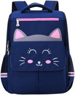 backpack kindergarten elementary grader cat1 blue logo
