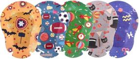 img 3 attached to EGOOL Cool Eye Patches: Fun Designs, 50 Pack Breathable Adhesive Eye Patches for Kids - Regular Size