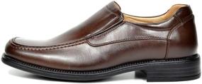 img 2 attached to 👞 Classy and Comfortable: Bruno Goldman 02 Leather Square Loafers for Men