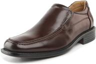 👞 classy and comfortable: bruno goldman 02 leather square loafers for men logo