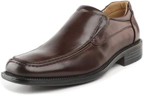 img 4 attached to 👞 Classy and Comfortable: Bruno Goldman 02 Leather Square Loafers for Men