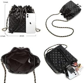 img 2 attached to 👜 Stylish and Practical MCK Crossbody Drawstring Shoulder Handbags & Wallets for Women on the Go!