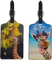 coloranimal purple butterfly pattern luggage travel accessories in luggage tags & handle wraps logo