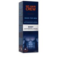 no hair crew body at home hair removal cream for men - ginseng infused, premium depilatory, painless & flawless, 200ml logo