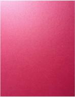 🌸 azalea pink metallic cardstock paper - 8.5 x 11 inch - 105lb / 284 gsm cover - 25 sheets by cardstock warehouse logo