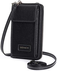 img 4 attached to 👜 Versatile Leather Crossbody Wristlet Handbags: GOIACII Women's Stylish Handbags & Wallets