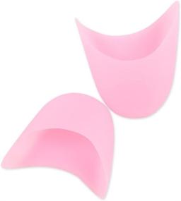 img 2 attached to 🩰 1 Pair Soft Gel Toe Caps for Ballet Pointe Dance Shoes - Ideal for Girls and Women Athletes