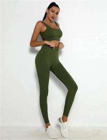 img 3 attached to Womens Workout Outfits Running Seamless Outdoor Recreation in Outdoor Clothing