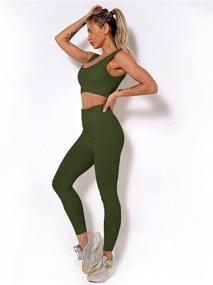 img 1 attached to Womens Workout Outfits Running Seamless Outdoor Recreation in Outdoor Clothing