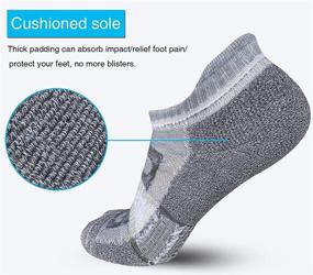 img 2 attached to 🧦 APTYID Cushioned Low Cut Women's Ankle Athletic Running Socks - Pack of 6