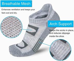 img 3 attached to 🧦 APTYID Cushioned Low Cut Women's Ankle Athletic Running Socks - Pack of 6