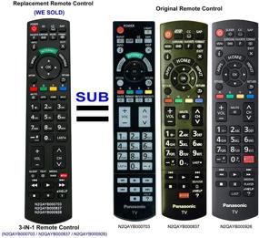 img 3 attached to 📺 Replace your Panasonic Smart Viera LED HDTV Remote Control with N2QAYB000703 N2QAYB000837 N2QAYB000926 Replacement Remote Control for TC-P60ST50 TC-P60GT50 TC-P65GT50 TC-P65ST50 TC-60AS530U TC-42AS630U TC-50AS630U