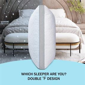 img 3 attached to 🌬️ LOVTEX Cooling Bed Pillows for Sleeping - Set of 2 Standard Size Soft Down Alternative Pillows, Ideal for Side, Stomach, and Back Sleepers, 20"x26