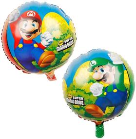 img 1 attached to 🎈 Super Mario Bros Balloon Decorations for Kids Birthday Party - Set of 27 Pcs, Perfect for 5th Super Mario Theme Celebration