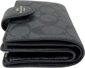 img 2 attached to 💼 Classic Coated Medium Corner Wallet: A Stylish Addition to Women's Handbags & Wallets Collection