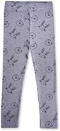 👖 cozy toddler leggings for girls - ideal yawning kids clothing and leggings logo