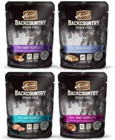 img 1 attached to Merrick Backcountry Grain Free Wet Cat Food Variety Pack - Rabbit, Chicken, Duck, and Turkey Recipe Cuts, 3 OZ, 1 CT