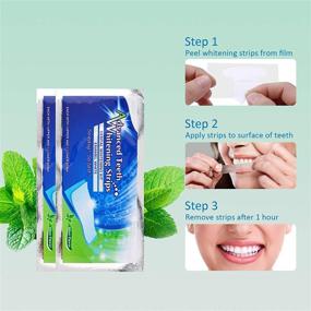 img 2 attached to 🦷 Professional Teeth Whitening Kit: 14 Packs of Dental Treatment, 28 Strips for Effective Teeth Whitening