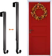 🚪 adjustable larchio wreath door hanger - 15 to 25 inch over the door hook for front door decorations during fall, halloween, and christmas logo