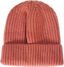 img 1 attached to 🧣 Warm Ribbed Knit Slouchy Beanie Hat for Women Men by ZLYC – Winter Stretch Skull Cap