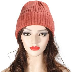 img 2 attached to 🧣 Warm Ribbed Knit Slouchy Beanie Hat for Women Men by ZLYC – Winter Stretch Skull Cap