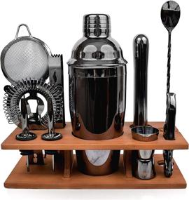 img 4 attached to 🍹 Master the Art of Mixology with our Stylish Bartender Kit Black - 11-Piece Set