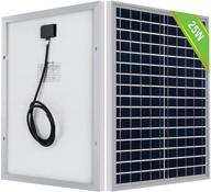 🚍 eco-worthy 25w 12v poly solar panel module for off-grid rv and boat charging logo