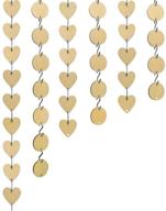 🏷️ 240-piece wooden tags set by bantoye - includes 60 discs, 60 heart tags with holes, and 120 s hook connectors - perfect for artcrafts and ornaments logo