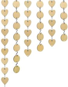 img 4 attached to 🏷️ 240-Piece Wooden Tags Set by Bantoye - Includes 60 Discs, 60 Heart Tags with Holes, and 120 S Hook Connectors - Perfect for Artcrafts and Ornaments