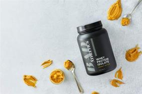 img 3 attached to 🥜 Bad Athletics Peanut Butter Grass Fed 100% Whey Protein Isolate - 20g Protein, 5 Ingredients, Naturally Flavored & Sweetened (30 Servings)