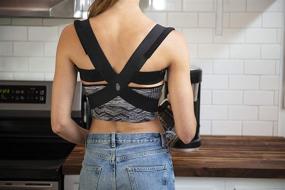 img 4 attached to 👩 Berlin & Daughter ®️ - Effective Posture Corrector with Breathable Support for Women & Girls - Relieves Back Pain & Improves Posture - Medium Size