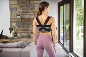 img 3 attached to 👩 Berlin & Daughter ®️ - Effective Posture Corrector with Breathable Support for Women & Girls - Relieves Back Pain & Improves Posture - Medium Size