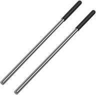 🛠️ high-quality 2 pack 18 inch winding rods for torsion springs, steel bars for garage door tension spring adjustment or replacement - 0.5inch diameter, rubber handle логотип