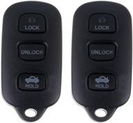 eccpp keyless entry remote key fob for toyota sienna solara camry corolla matrix/pontiac vibe gq43vt14t (pack of 2) - replacement guide and benefits logo