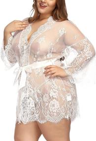 img 3 attached to 👗 Plus Size Women's Lingerie Nightgown: TGD XXXXL Nightwear for Women