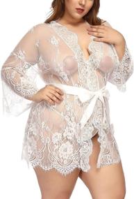 img 2 attached to 👗 Plus Size Women's Lingerie Nightgown: TGD XXXXL Nightwear for Women