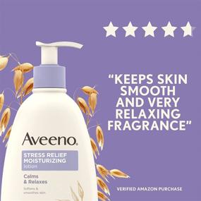 img 1 attached to 💆 Aveeno Stress Relief Calming Body Lotion with Lavender, Chamomile, and Ylang-Ylang Essential Oils - 33 fl. oz.