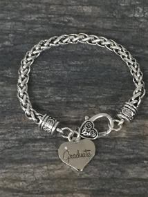 img 3 attached to 🎓 Infinity Collection Graduation Charm Bracelet with Graduate Heart Charm Pendant - Jewelry Gift for Women, Teens, and Girls