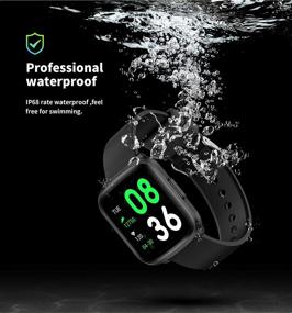 img 2 attached to 📱 Smart Touch KW03 Fitness Tracker Smart Watch (Android, iOS) with Pedometer, HR Monitor, Sleep Tracker - for Men and Women