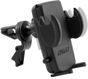 img 4 attached to 🚗 Premium Arkon Car Vent Mount Phone Holder - Compatible with iPhone 12, 11 Pro Max, XS, XR, X & Galaxy Note 20, 10, 9 - Retail Black