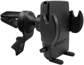 img 3 attached to 🚗 Premium Arkon Car Vent Mount Phone Holder - Compatible with iPhone 12, 11 Pro Max, XS, XR, X & Galaxy Note 20, 10, 9 - Retail Black