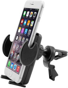 img 2 attached to 🚗 Premium Arkon Car Vent Mount Phone Holder - Compatible with iPhone 12, 11 Pro Max, XS, XR, X & Galaxy Note 20, 10, 9 - Retail Black