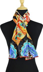 img 2 attached to 🧣 ELEGNA Collection Scarves: Claude Lilies Women's Accessories and Scarves + Wraps