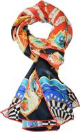 🧣 elegna collection scarves: claude lilies women's accessories and scarves + wraps logo