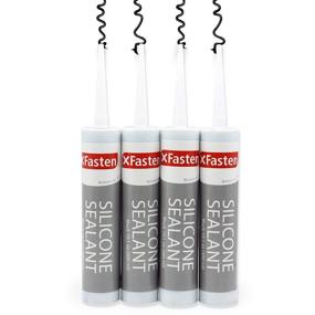 img 4 attached to 🖤 Black Silicone Sealant Pack - XFasten 4-Pack