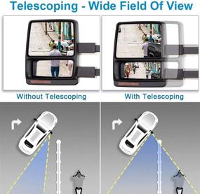 img 2 attached to ECCPP Замена боковых зеркал для буксировки на Ford F150 2007-2014 - Хром, подогрев, с светодиодными указателями поворота и подсветкой лужи