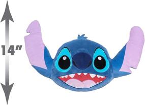 img 2 attached to 🧸 Stitch Disney Classics Character Heads: 14-Inch Plush Pillow Buddy Toy for Kids by Just Play - Soft and Cuddly Companion!